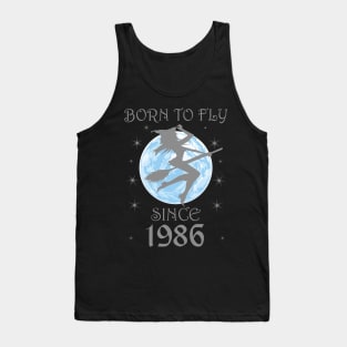 BORN TO FLY SINCE 1952 WITCHCRAFT T-SHIRT | WICCA BIRTHDAY WITCH GIFT Tank Top
